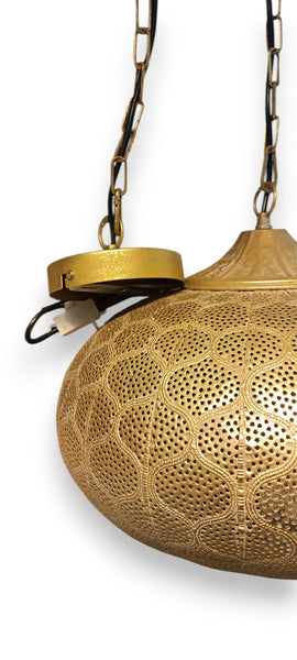 LÁMPARA DE COLGAR DORADAESTILO ÁRABE BOHO