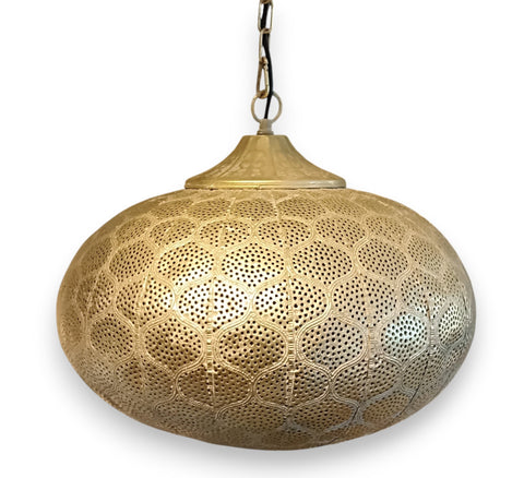 LÁMPARA DE COLGAR DORADAESTILO ÁRABE BOHO