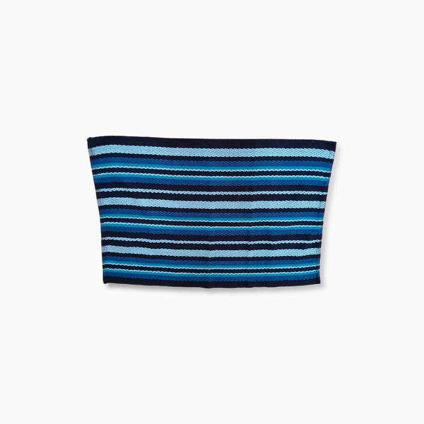 BAJADA DE CAMA RAYA TONOS AZULES