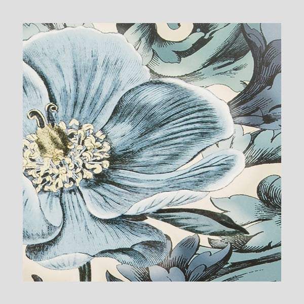 CUADRO LÁMINA FLOR CELESTE 2 GRANDE ENMARCADO