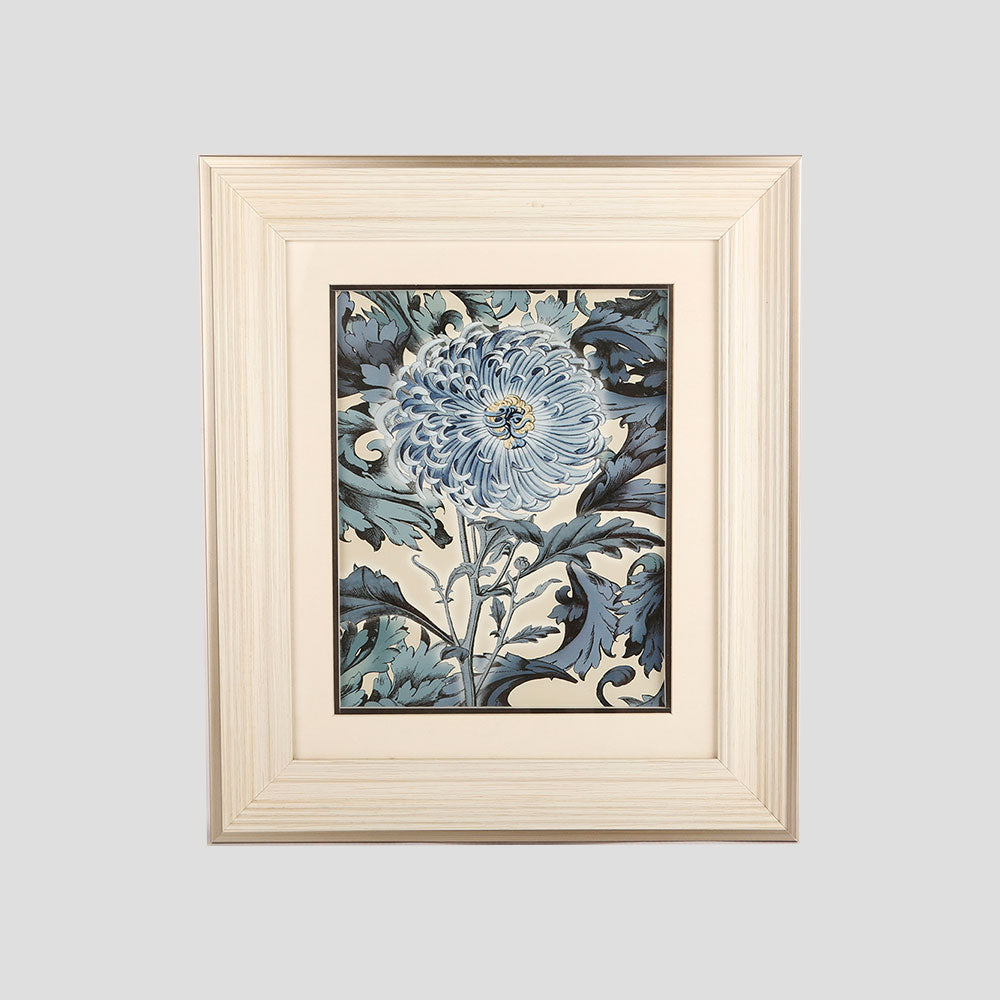 CUADRO LÁMINA FLOR CELESTE 1 ENMARCADO