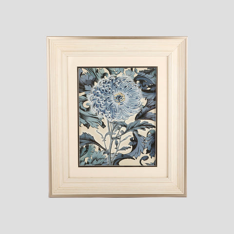 CUADRO LÁMINA FLOR CELESTE 1 ENMARCADO
