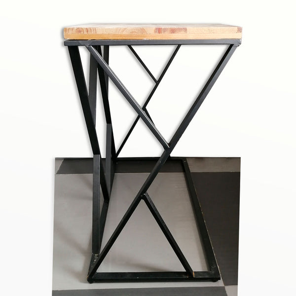 MESA AUXILIAR DE HIERRO Y MADERA
