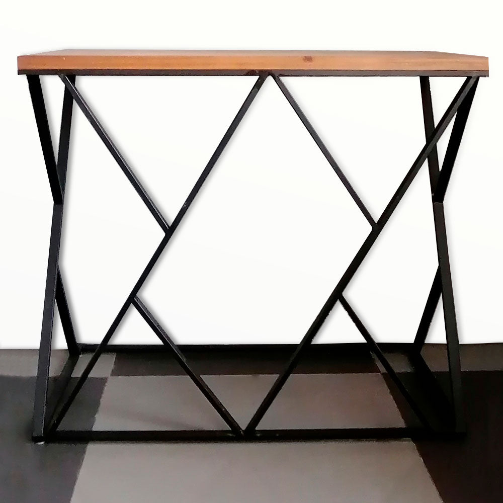 MESA AUXILIAR DE HIERRO Y MADERA