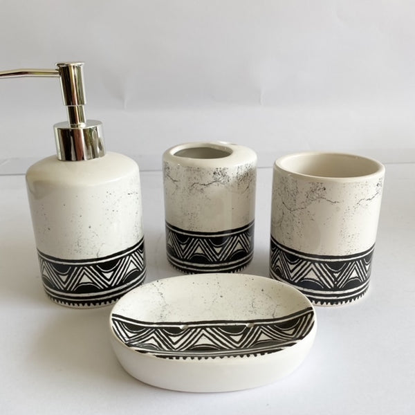 SET BAÑO PRAGA 4 PIEZAS LINEAL