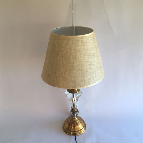 LÁMPARA COLOR BRONCE DE CRISTAL ALTO 64 CMS