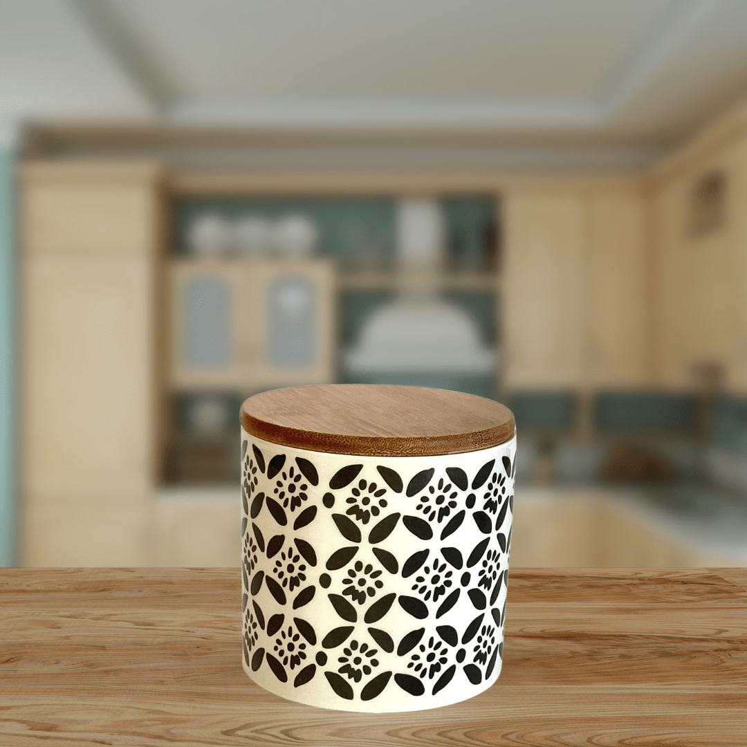 MODELO FLOWER SMALL 11 CMS H PARA COCINA Y BAÑO/CERAMICA TAPA MADERA